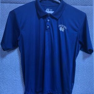Russell Athletic Royal Blue Polo with Embroidered Crest